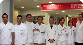 Nuestro equipo en la tienda de Ortopedia Técnica.